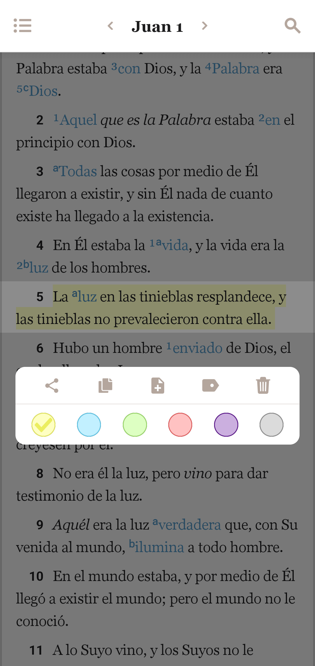 Cambiar un color de resaltado